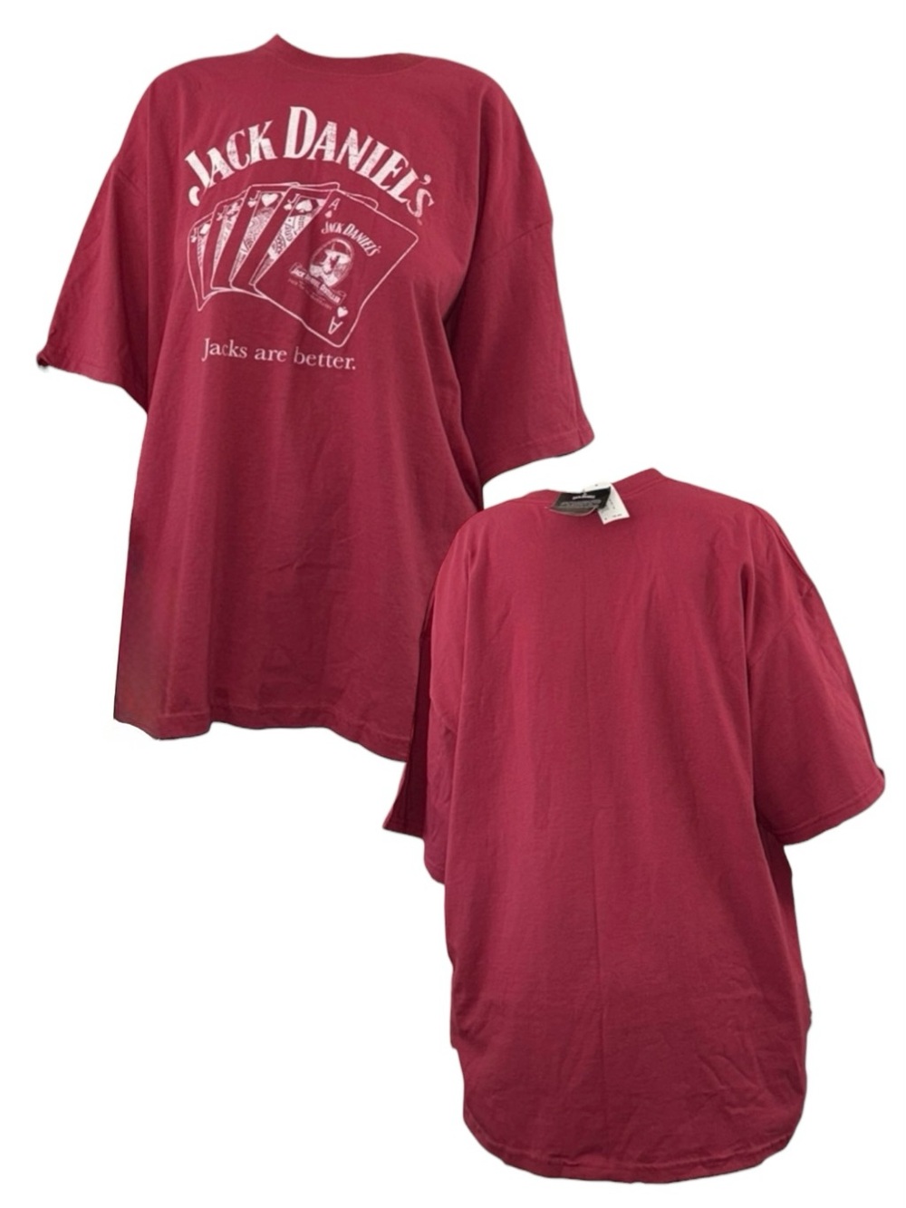 Jack Daniels Burgundy Short Sleeve Tee